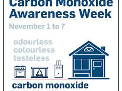 Carbon Monoxide Awareness Week 2024 Poster. Make sure all your carbon monoxide detectors are operational.