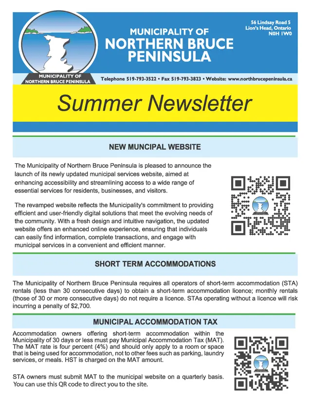 Municipal Newsletter July