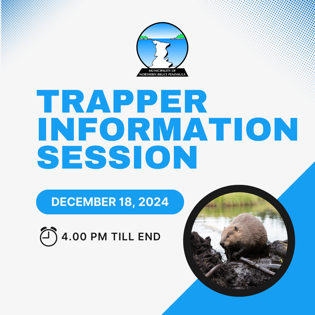 Trapper Information Session Notice to discuss nuisance beavers in Municipal Drains